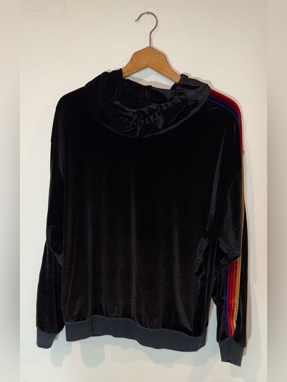 AVIATOR NATION Classic Velvet Sweatsuit Matching Set in Black Size Medium - Picture 4 of 14
